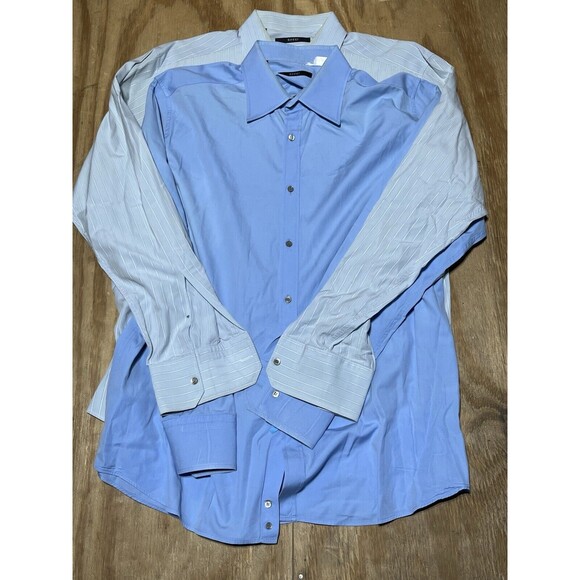 Gucci Cotton Button Down Long Sleeve Shirt Men 17 1/2 @G6 (2 Shirts)